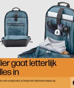 HP Travel 15,6 Laptop Backpack, 18 liter, Iron Grey - Afbeelding 5