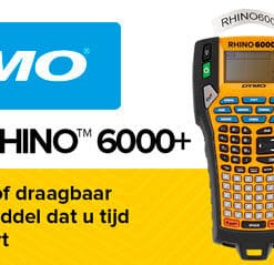 DYMO Rhino 6000+ Industriële labelmaker in harde kofferset | Labelprinter boordevol functies met PC-aansluiting