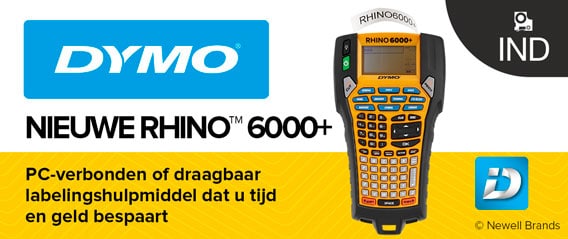 DYMO Rhino 6000+ Industriële labelmaker in harde kofferset | Labelprinter boordevol functies met PC-aansluiting