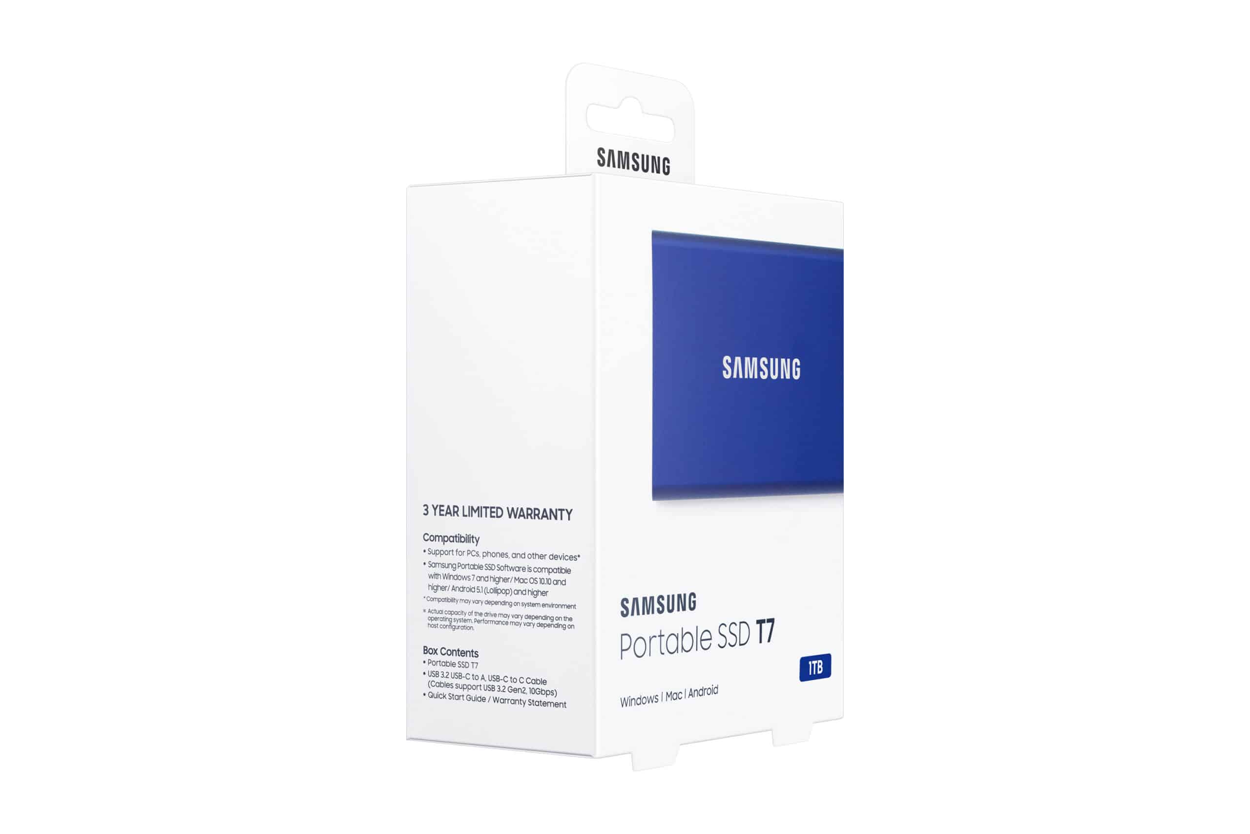 Samsung Portable SSD T7 1 TB USB Type-C 3.2 Gen 2 (3.1 Gen 2) Blauw - Afbeelding 8