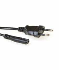 ACT Netsnoer Euro male - C7 female zwart 1,5 m