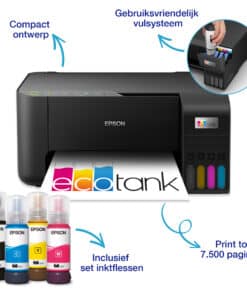 Epson EcoTank ET-2865 A4 multifunctionele Wi-Fi-printer met inkttank, inclusief tot 3 jaar inkt - Afbeelding 2