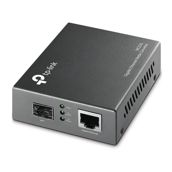 TP-Link Omada MC220L netwerk media converter 1000 Mbit/s Multimode, Single-mode Zwart