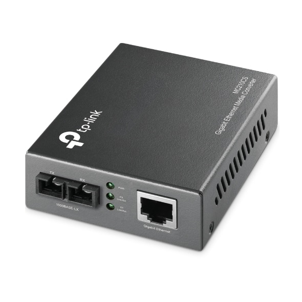 TP-Link Omada MC210CS netwerk media converter 1000 Mbit/s 1310 nm Single-mode Zwart