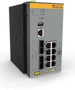 Allied Telesis AT-IE340-12GP-80 Managed L3 Gigabit Ethernet (10/100/1000) Power over Ethernet (PoE) Grijs