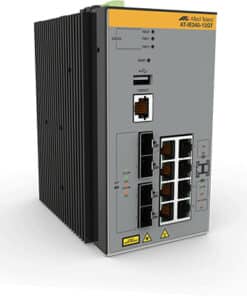 Allied Telesis AT-IE340-12GT-80 Managed L3 Gigabit Ethernet (10/100/1000) Grijs