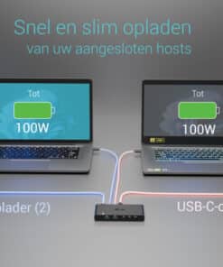 i-tec KVM Docking Station HDMI for 2 hosts, Power Delivery 2x 100W - Afbeelding 6