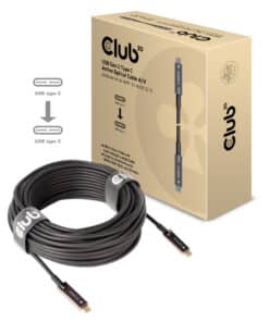 CLUB3D USB Gen 2 Type C actieve optische kabel 4K 60Hz Ultra HD unidirectioneel M/M 20 meter - Afbeelding 7