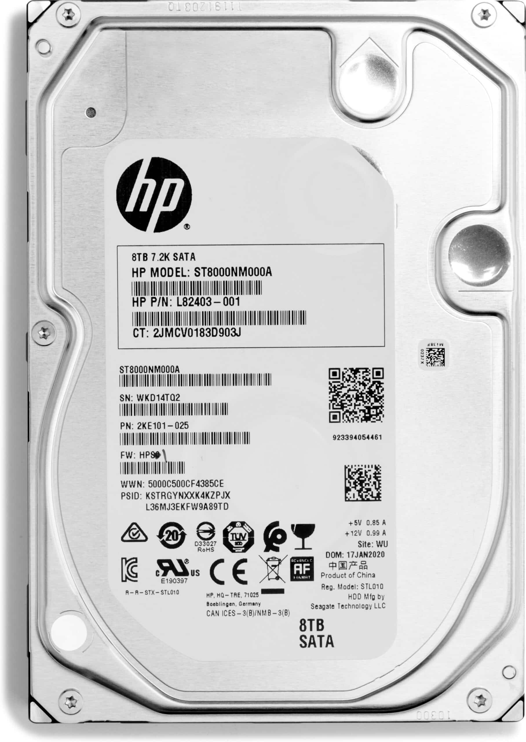 HP 8TB 7200RPM SATA 3,5" Enterprise