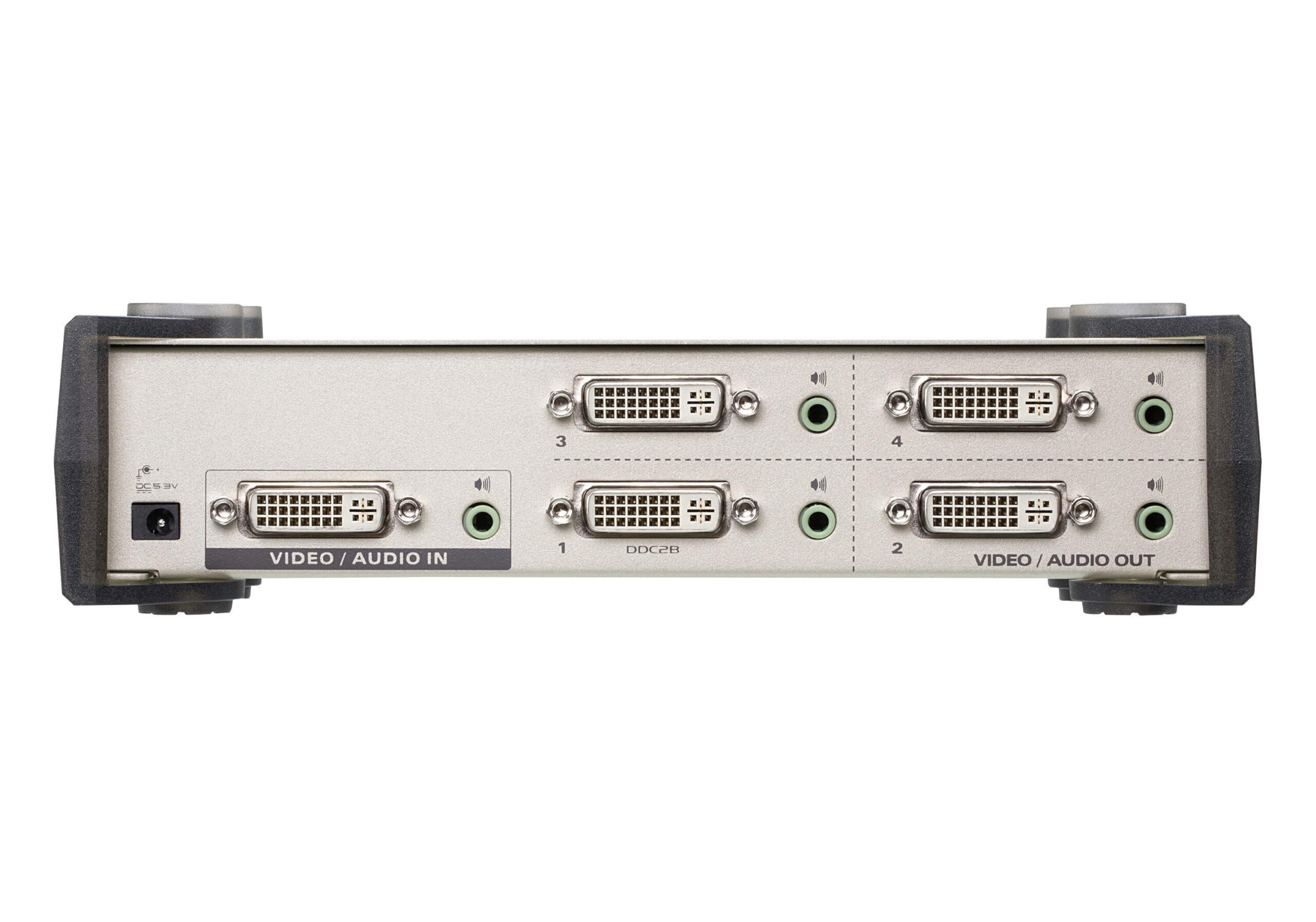 ATEN 4-Poorts DVI/audiosplitser - Afbeelding 2