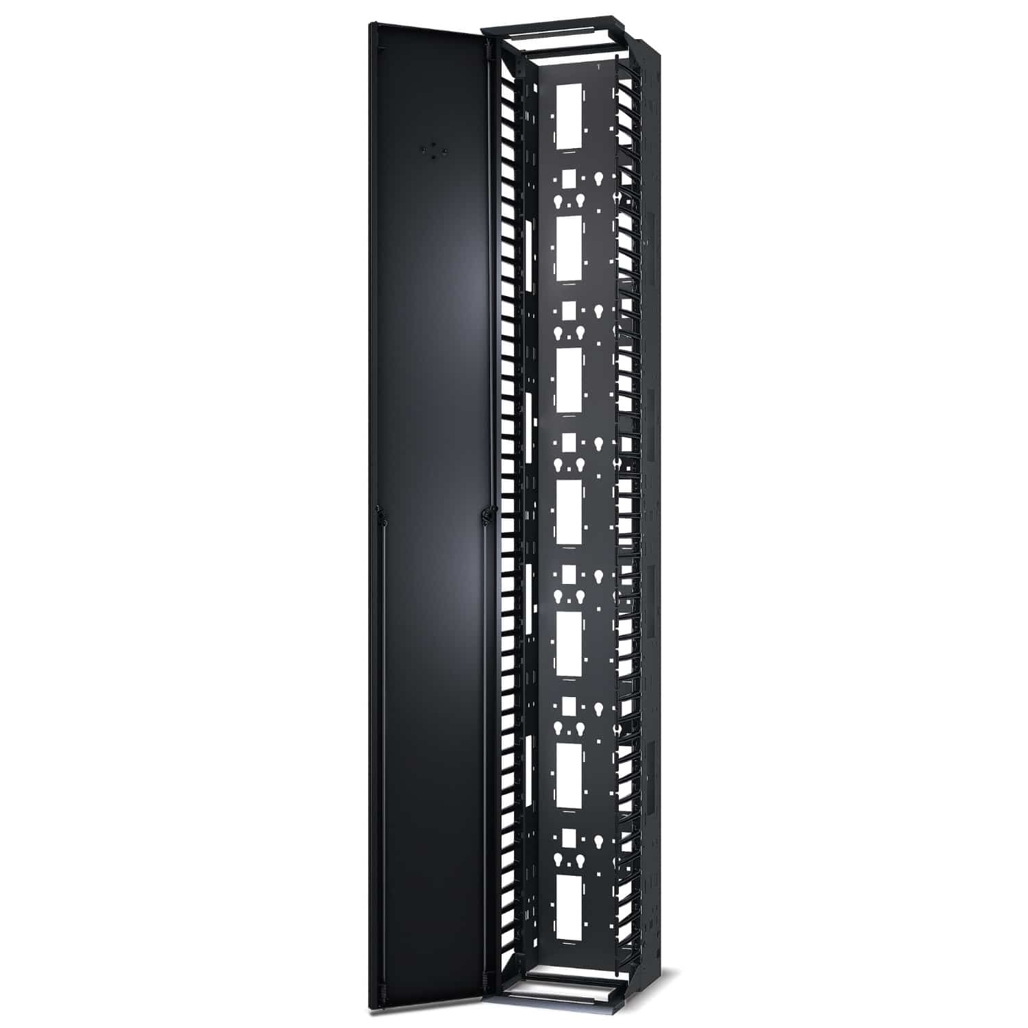 APC Veelzijdige, verticale kabelgeleider voor racks met 2 of 4 staanders, 84"H x 12"B, deur aan één zijde - Afbeelding 6