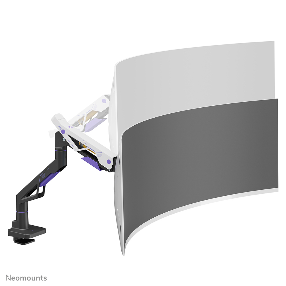 Neomounts DS70-256BL1 Gaming monitor arm 24-57", Clamp/Grommet, 30 kg, Gas spring, Topfix, 180° - Afbeelding 8