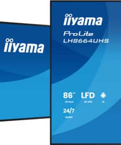 iiyama LH8664UHS-B3AG beeldkrant Digitale signage flatscreen 2,17 m (85.6") Wifi 500 cd/m² 4K Ultra HD Zwart Type processor Android 24/7 - Afbeelding 5