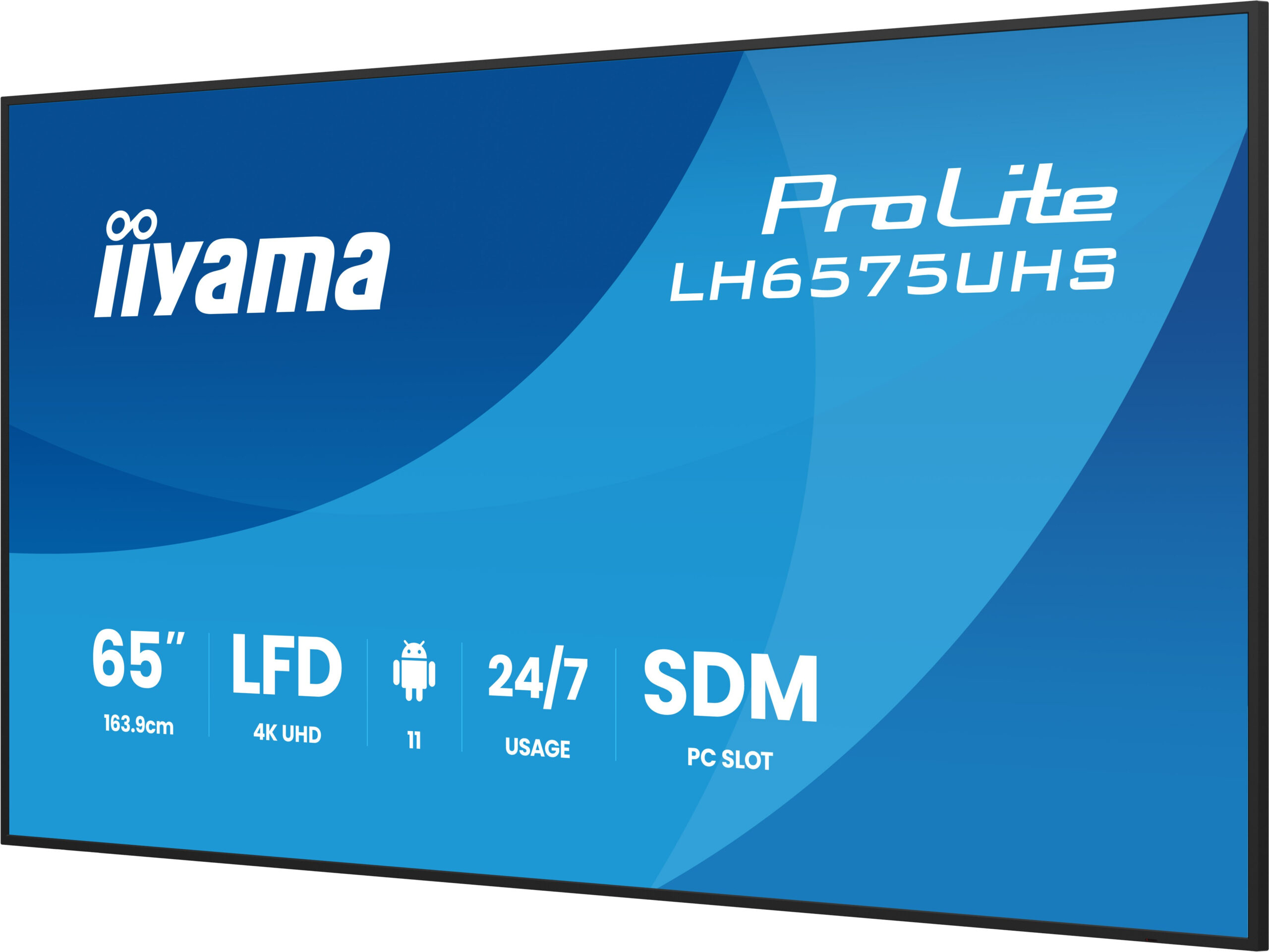 iiyama LH6575UHS-B2AG beeldkrant Digitale signage flatscreen 163,8 cm (64.5") LCD Wifi 500 cd/m² 4K Ultra HD Zwart Type processor Android 11 24/7 - Afbeelding 5