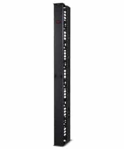 APC Veelzijdige, verticale kabelgeleider voor racks met 2 of 4 staanders, 84"H x 6"B, deur aan één zijde
