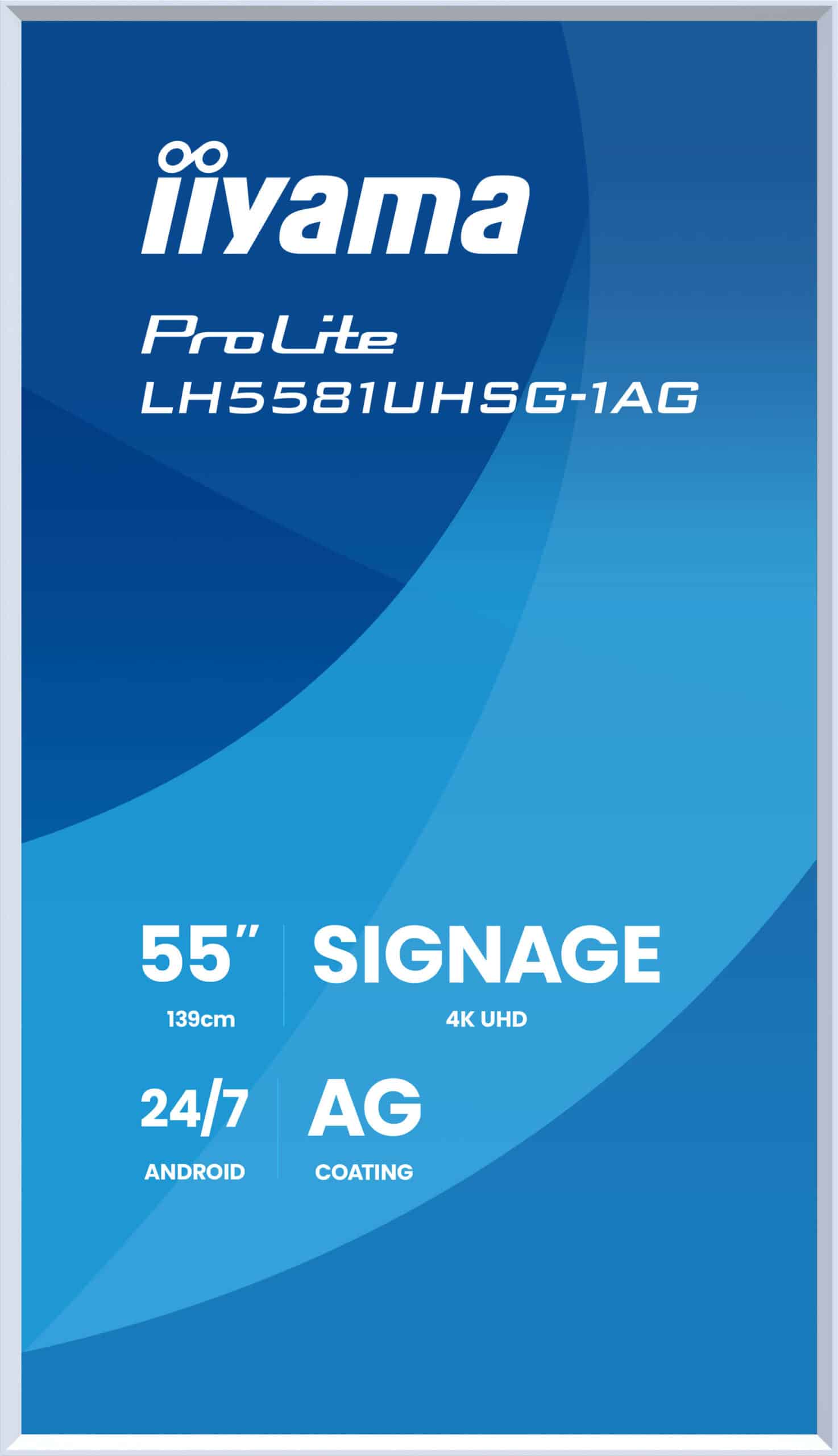 iiyama LH5581UHSG-1AG beeldkrant Digitale signage flatscreen 138,7 cm (54.6") Wifi 500 cd/m² 4K Ultra HD Wit Type processor Android 24/7 - Afbeelding 3