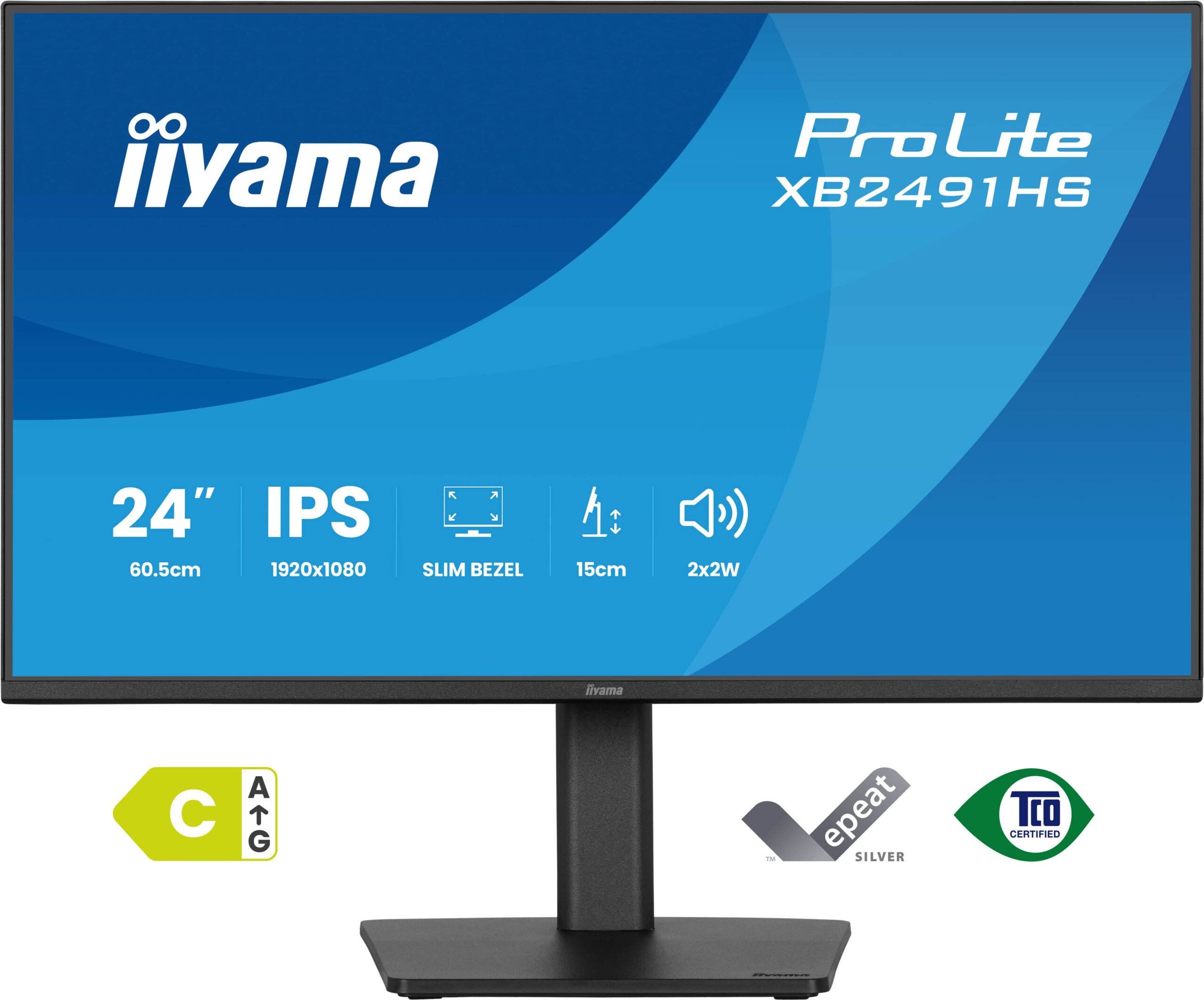 iiyama ProLite XB2491HS-B1 computer monitor 60,5 cm (23.8") 1920 x 1080 Pixels Full HD LCD Zwart - Afbeelding 2