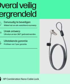 HP nano-combinatiekabelslot - Afbeelding 2
