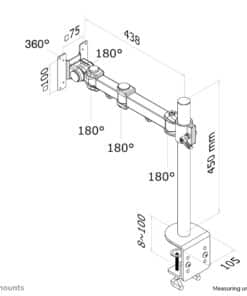 Neomounts FPMA-D960 Monitorarm 10-30" - Afbeelding 6