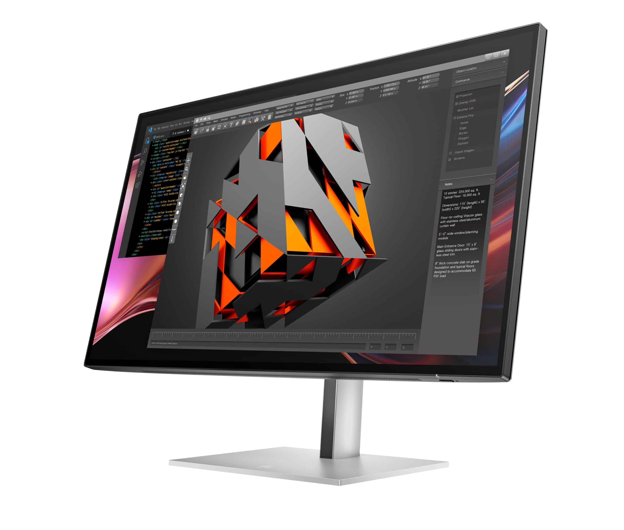 HP Series 7 Pro Serie 7 Pro 27 inch QHD Thunderbolt 4 monitor - 727pu pvc-vrij - Afbeelding 3