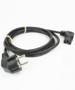 ACT Netsnoer CEE 7/7 male (haaks) - C15 (haaks rechts) IEC60320 zwart 2 m - Afbeelding 2