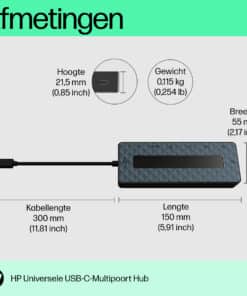 HP Universal USB-C Multiport Hub - Afbeelding 2