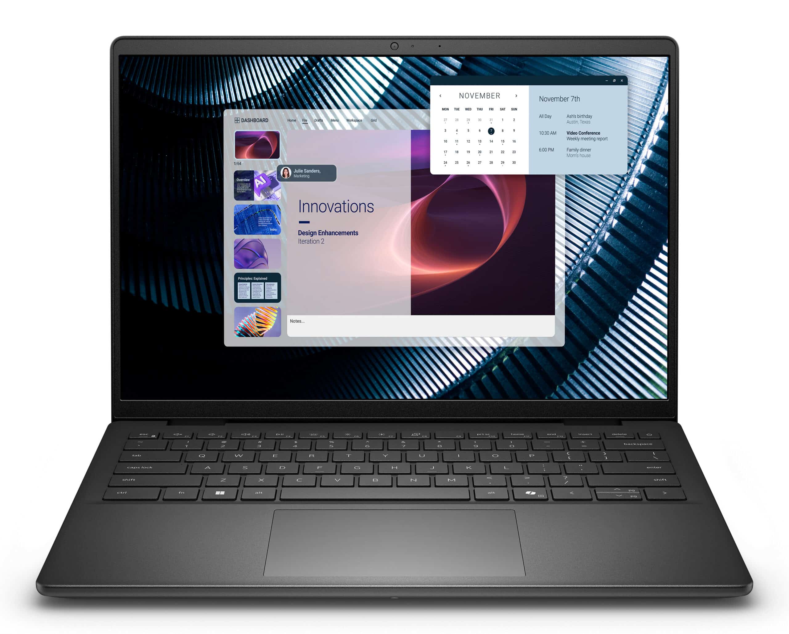 DELL Pro 14 Essential PV14250 Intel Core 7 150U Laptop 35,6 cm (14") Full HD+ 16 GB DDR5-SDRAM 512 GB SSD Wi-Fi 6 (802.11ax) Windows 11 Home US International Zwart