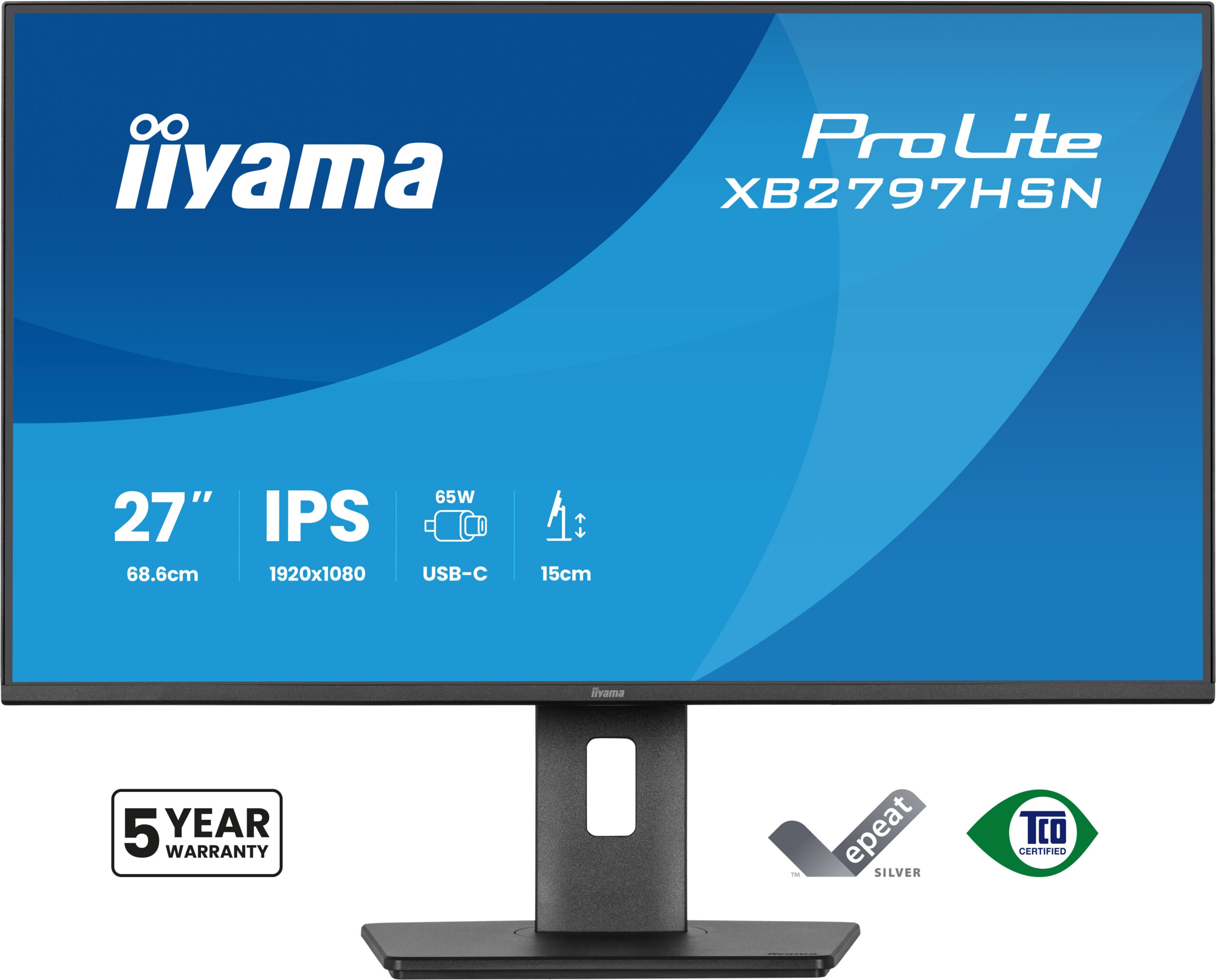 iiyama ProLite XB2797HSN-B1 computer monitor 68,6 cm (27") 1920 x 1080 Pixels Full HD LCD Zwart - Afbeelding 2