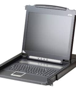 ATEN CL1000N rack console 48,3 cm (19") 1280 x 1024 Pixels Metaal, Kunststof Zwart 1U - Afbeelding 2