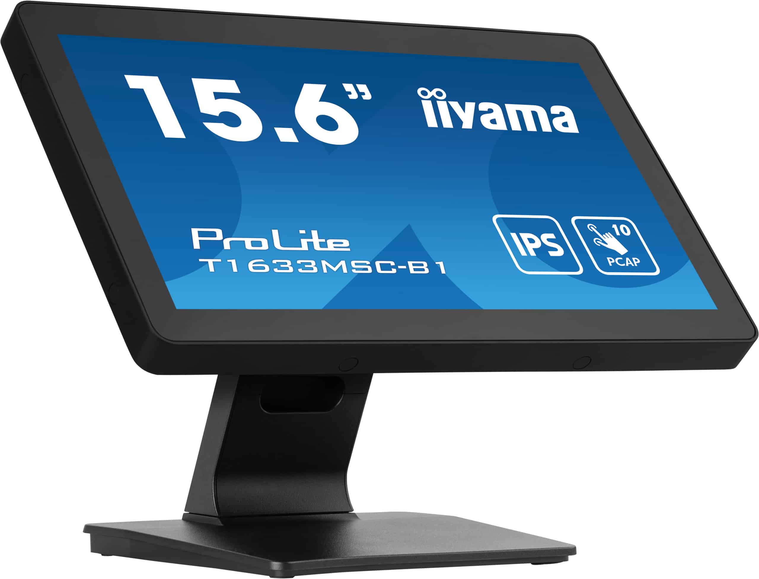 iiyama ProLite T1633MSC-B1 computer monitor 39,6 cm (15.6") 1920 x 1080 Pixels Full HD LCD Touchscreen Zwart