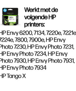 HP 303XL originele high-capacity drie-kleuren inktcartridge
