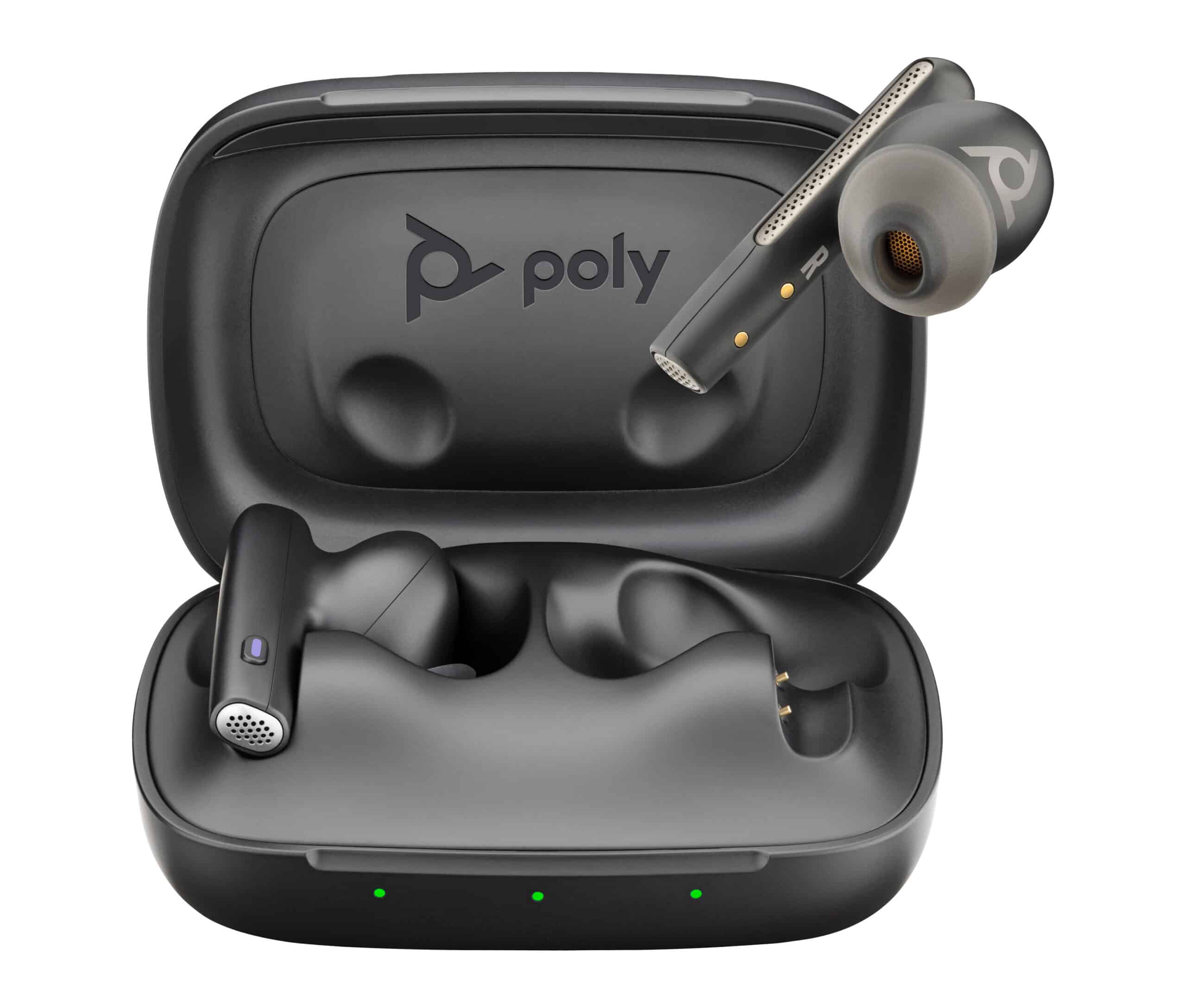 HP Poly Voyager Free 60 UC M Carbon Black Earbuds + BT700 USB-A-adapter + oplaadcase basis - Afbeelding 8