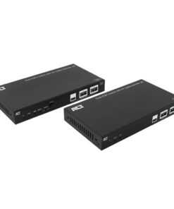 ACT AV media extender set met dual USB-C switch, CAT6A, 100 meter
