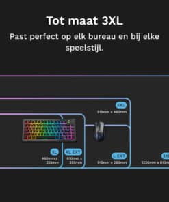 Glorious Gaming Mouse Pad GMP 2 GLED - Groot verlengd - Afbeelding 5