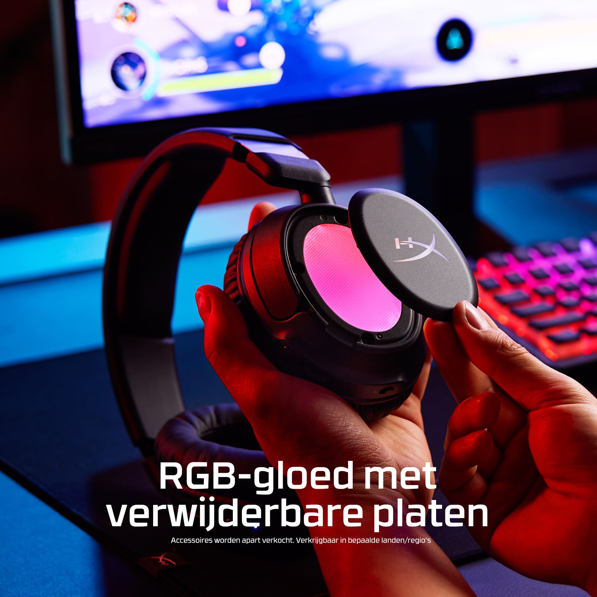 HyperX Cloud Flight 2 - Wireless Gaming Headset (White) - Afbeelding 5