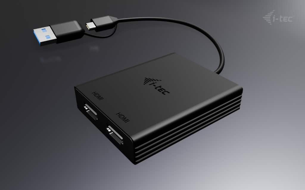 i-tec USB-A/USB-C Dual 4K/60 Hz DisplayPort Video Adapter - Afbeelding 4