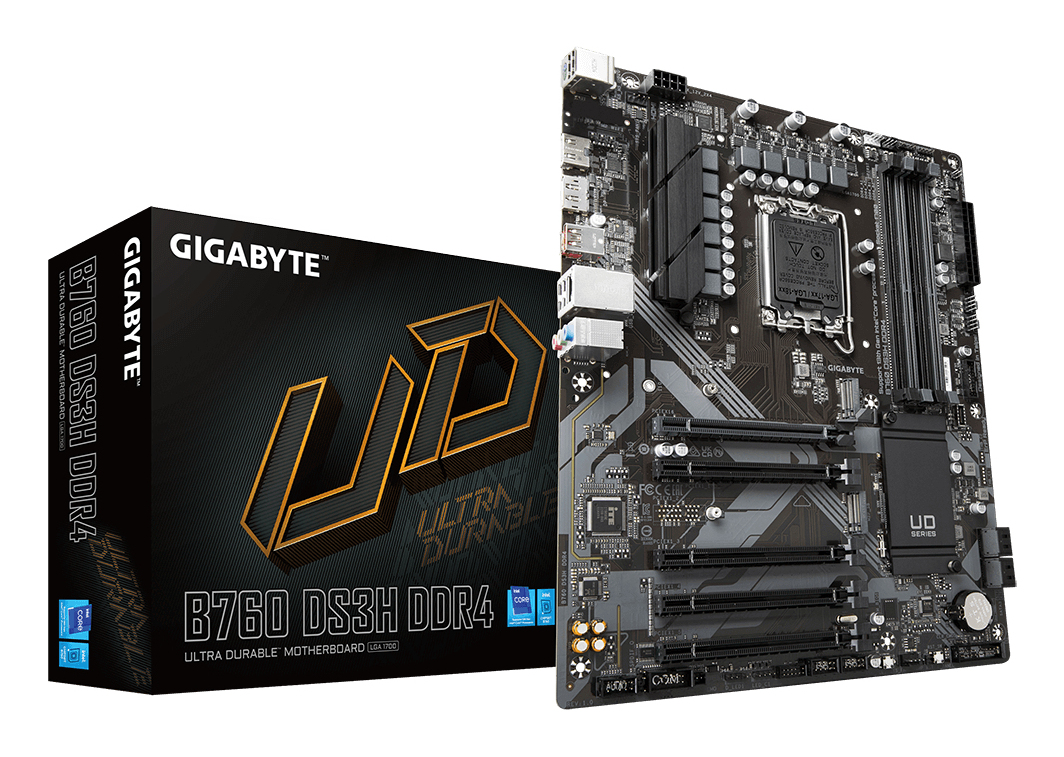 GIGABYTE B760 DS3H DDR4 moederbord Intel B760 Express LGA 1700 ATX - Afbeelding 2