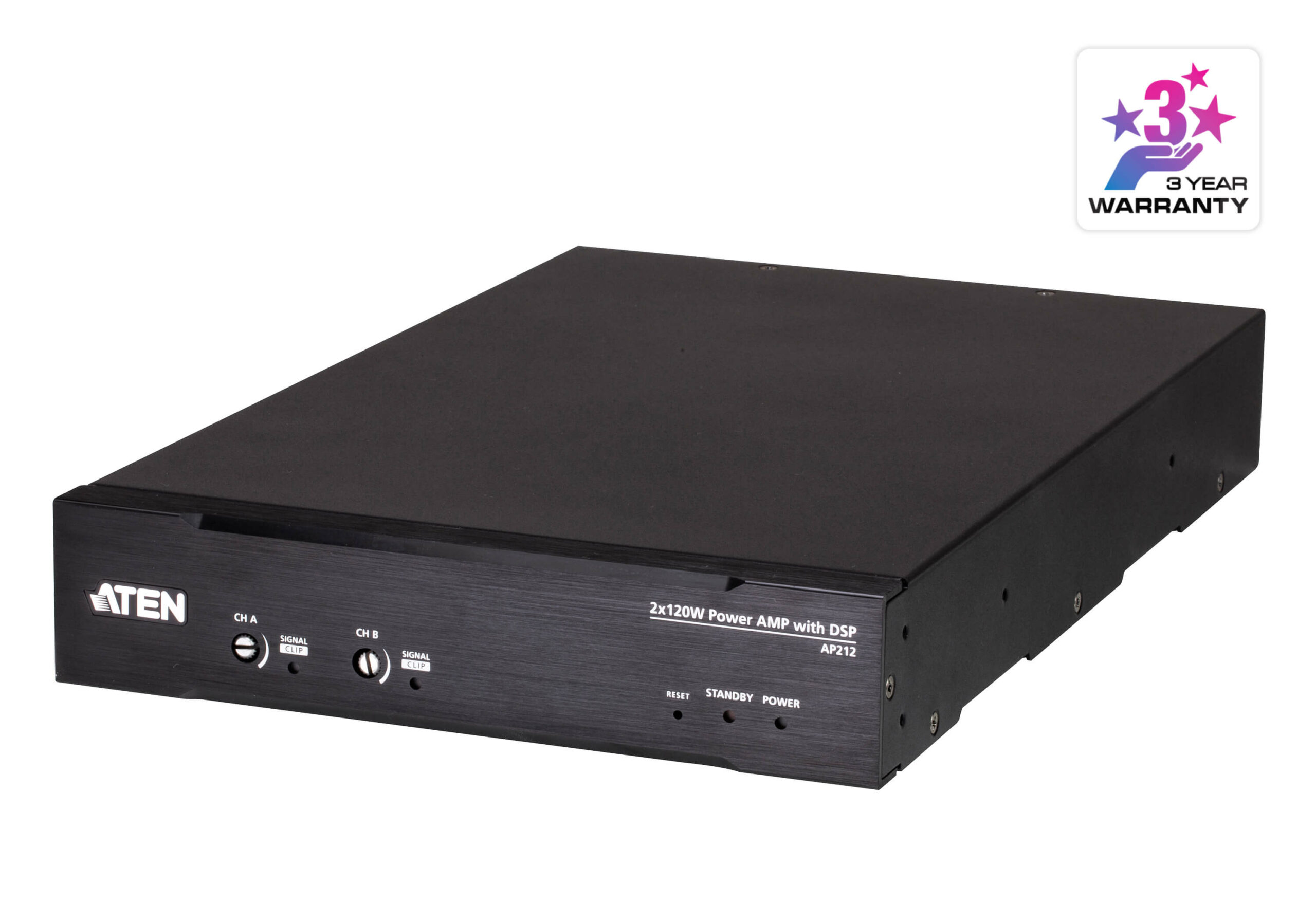 ATEN 2 x 120W Vermogensversterker met DSP