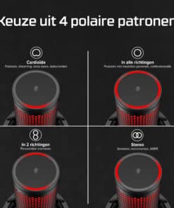 HyperX QuadCast 2 - USB-microfoon (zwart) - Afbeelding 6