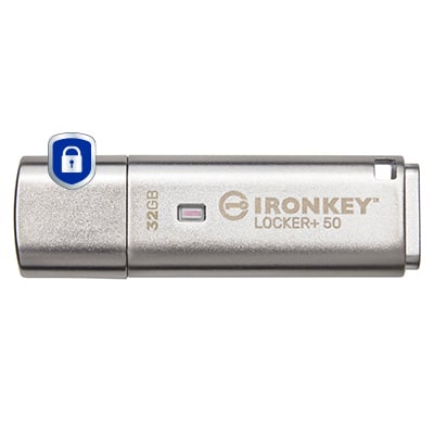 Kingston Technology IronKey 32GB IKLP50 AES USB, met 256-bits versleuteling