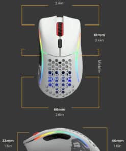 Glorious Gaming Model D Minus muis Gamen Rechtshandig USB Type-A Optisch 3200 DPI - Afbeelding 8