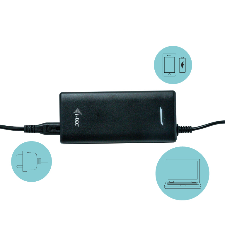 i-tec USB-C Dual Display Docking Station with Power Delivery 100 W + Universal Charger 100 W - Afbeelding 5