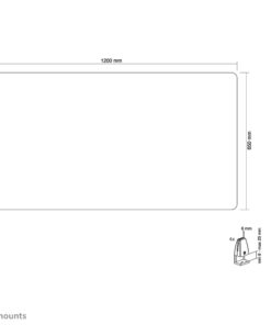Neomounts NS-GLSPROTECT120 Veiligheidsscherm gehard glas - b 120 cm