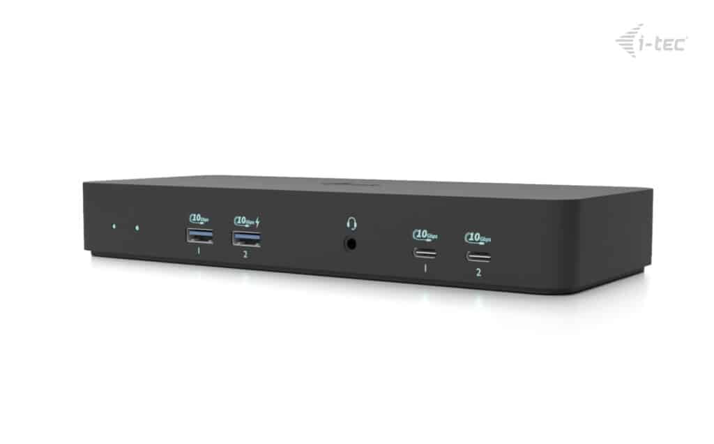 i-tec C31INTGTRI4KDOCPDCH laptop dock & poortreplicator Bedraad USB 3.2 Gen 1 (3.1 Gen 1) Type-C Zwart - Afbeelding 2
