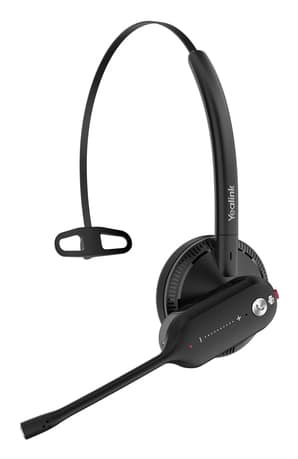 Yealink WH63 Portable Teams Headset Draadloos oorhaak, Hoofdband, Neckband Kantoor/callcenter Oplaadhouder Zwart
