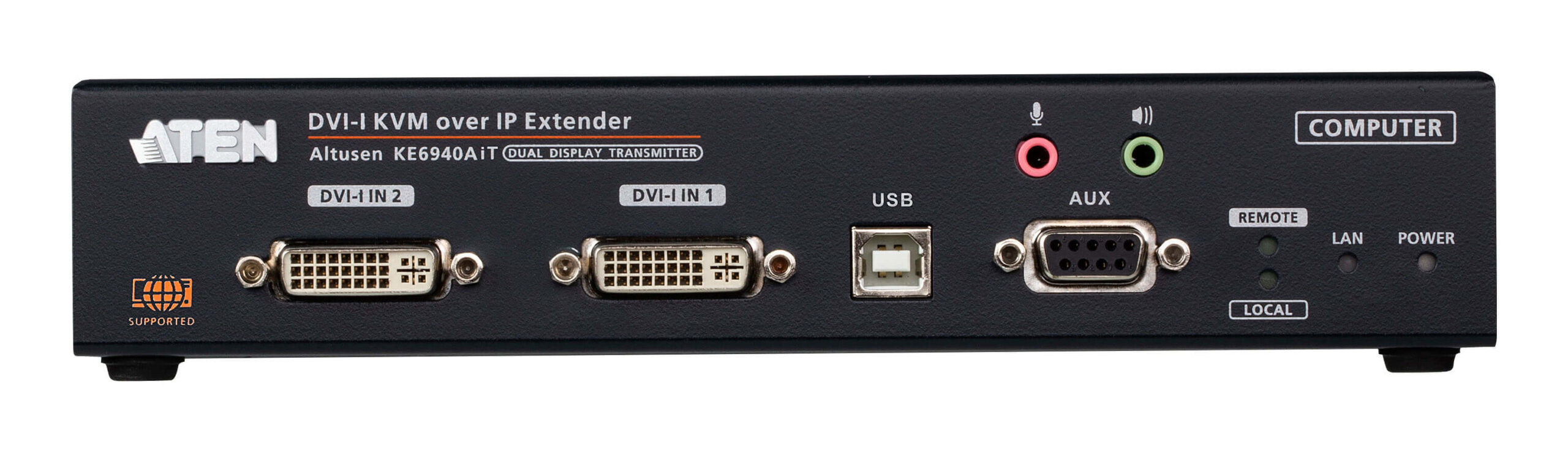 ATEN DVI-I KVM met tweevoudige weergave via IP-zender met internettoegang - Afbeelding 3
