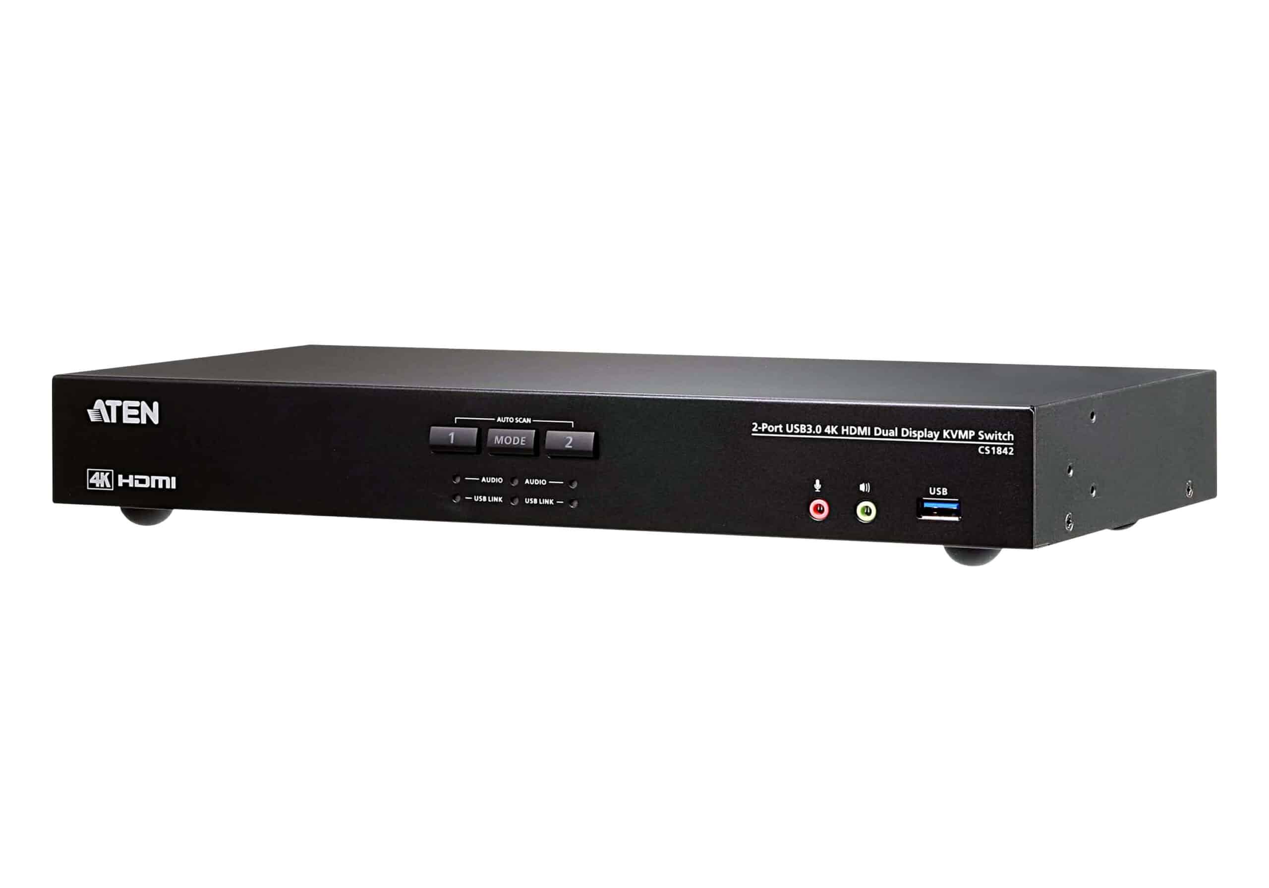 ATEN USB 3.0 met 2 poorten 4K HDMI Dual Display KVMP-schakelaar