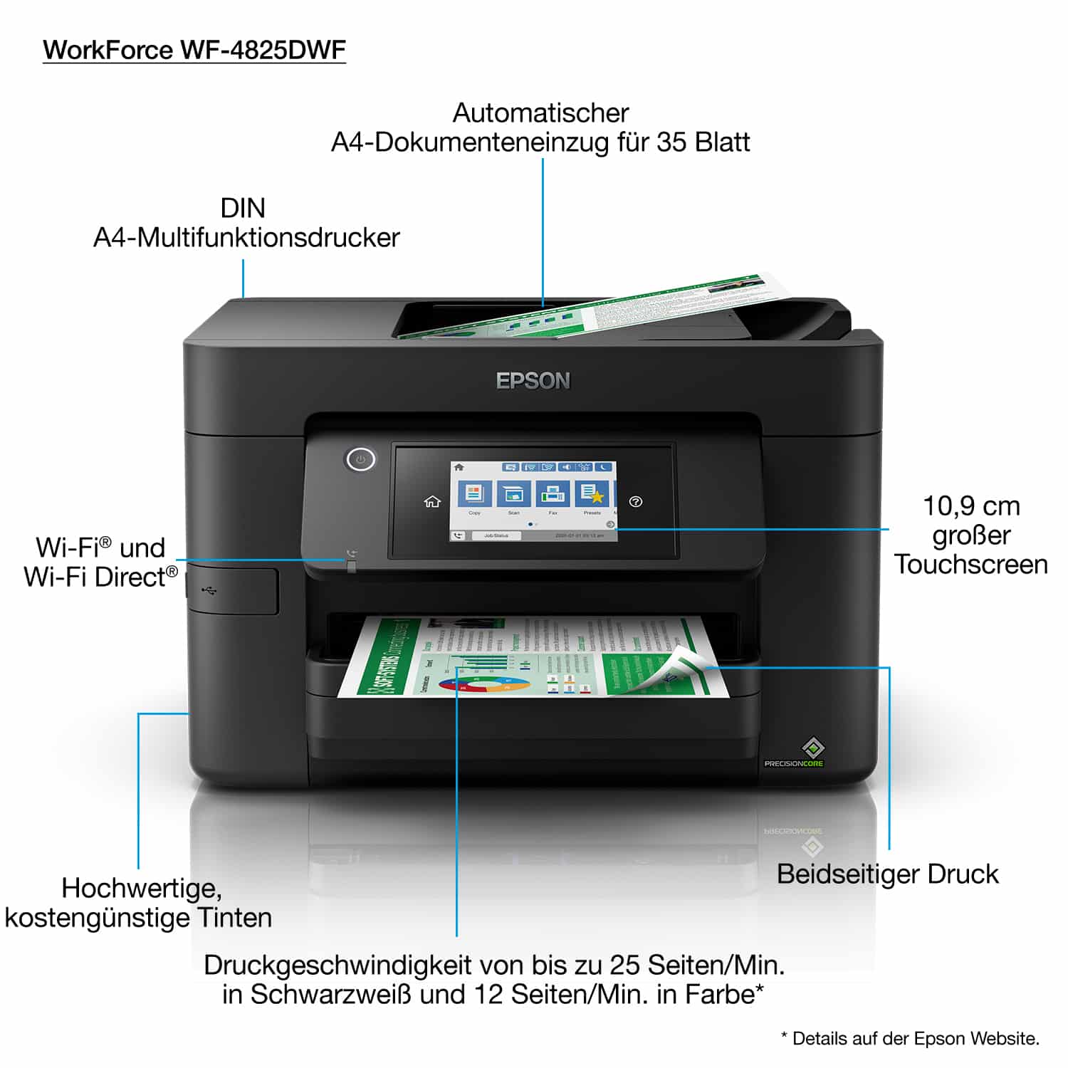 Epson WorkForce Pro WF-4825DWF - Afbeelding 2