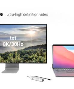i-tec Metal USB-C Charging HUB 5port with USB-C video 8K + Power Delivery 85W - Afbeelding 3