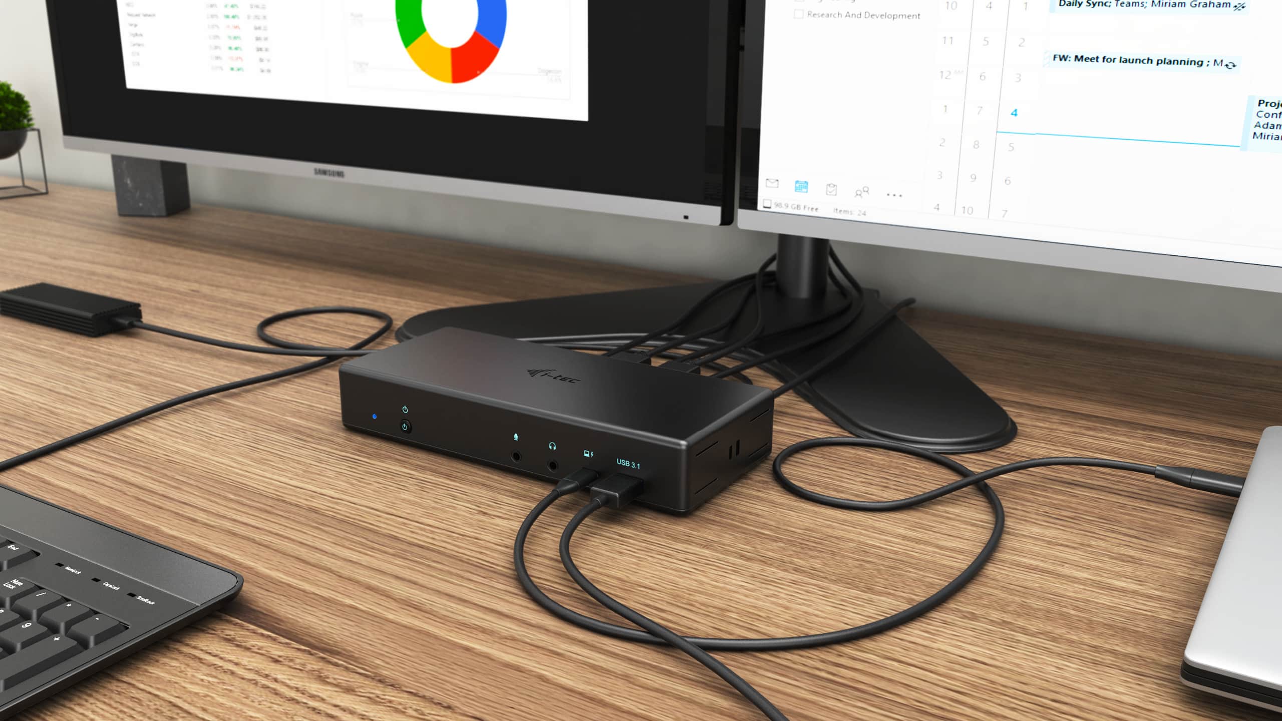 i-tec USB-C Quattro Display Docking Station with Power Delivery 85 W - Afbeelding 5
